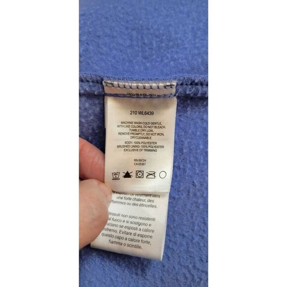 Columbia Solid Fleece Jacket 'Bluebell' Sz XL - Picture 8 of 9